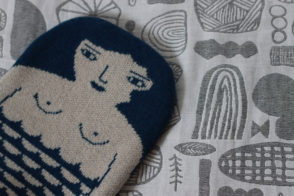 MERMAID HOT WATER BOTTLE BLUE