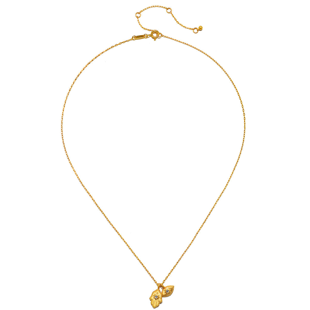 HAMSA EVIL EYE CHARM NECK