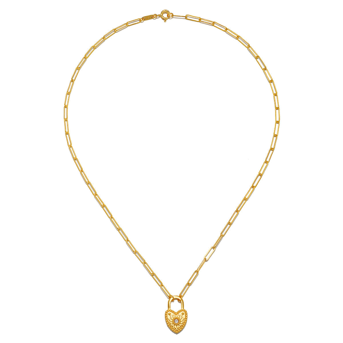 HEART PADLOCK NECKLACE