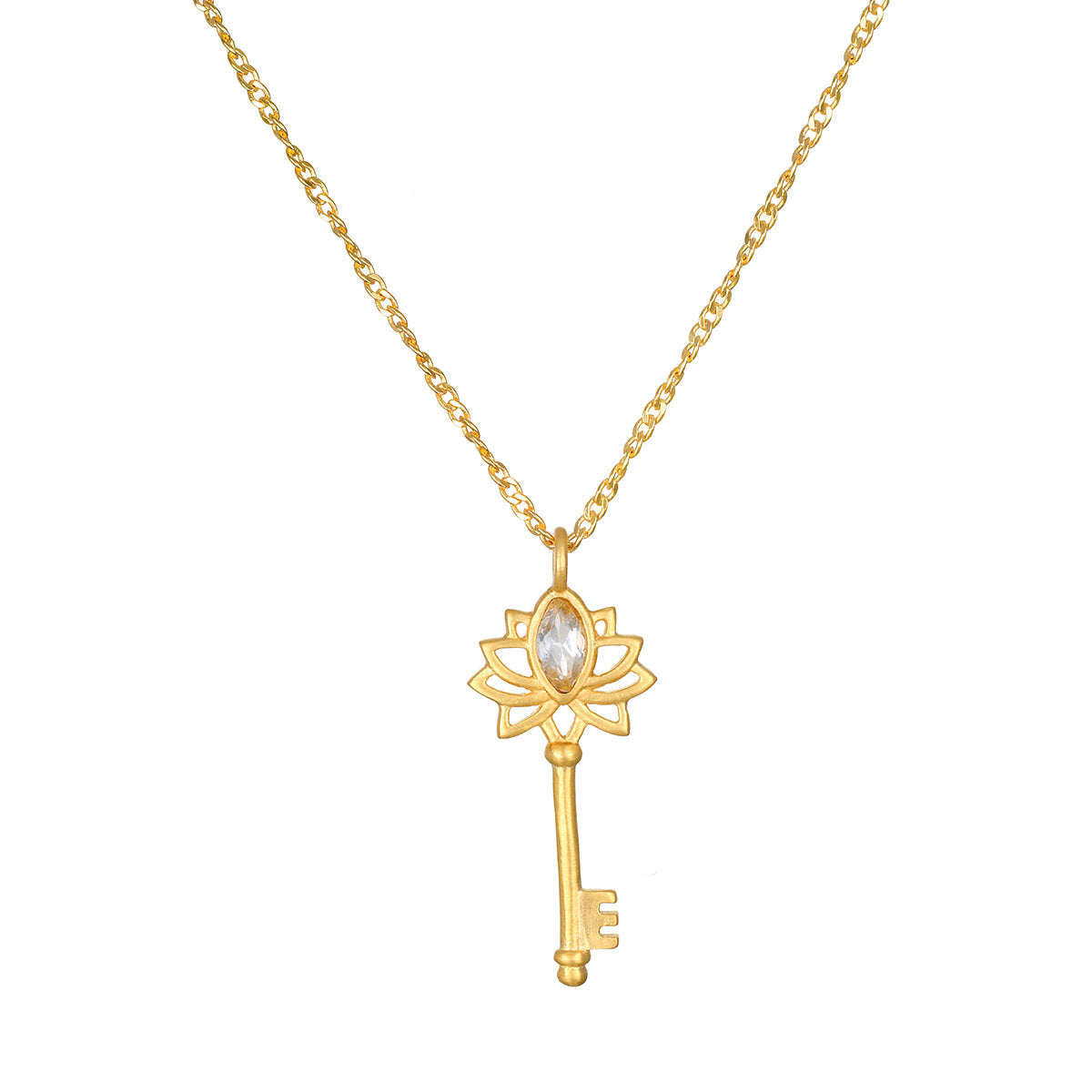 LOTUS KEY NECKLACE