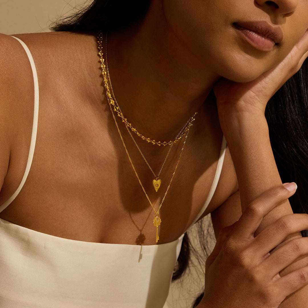 LOTUS KEY NECKLACE