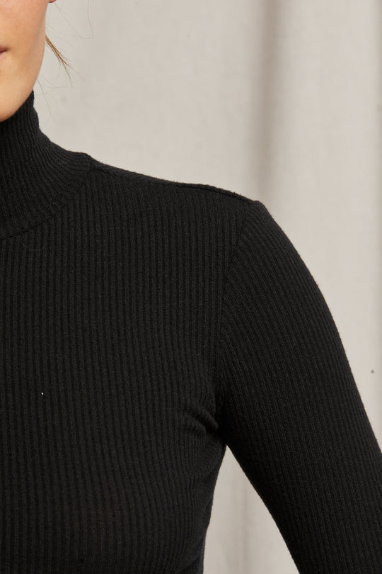 NOELLE SWEATER RIB TURTLENECK