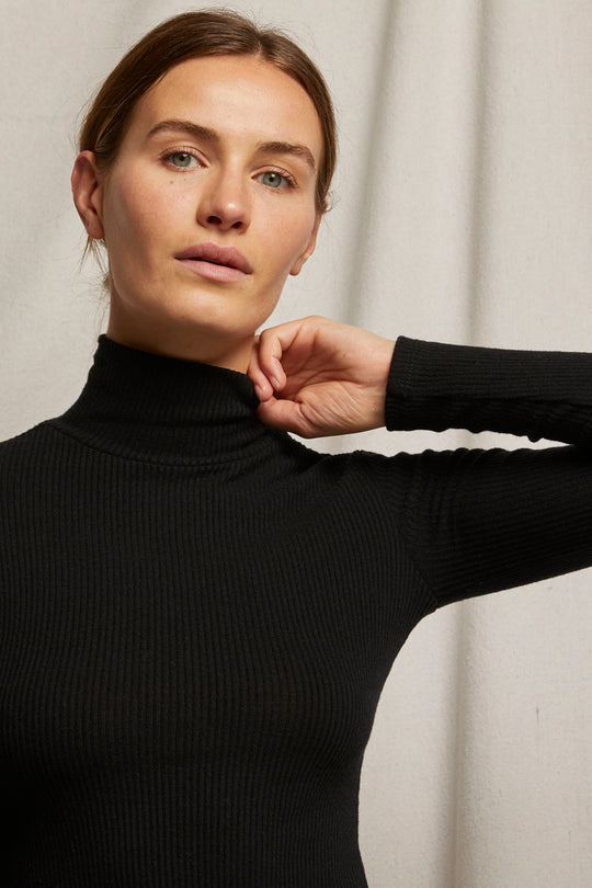 NOELLE SWEATER RIB TURTLENECK