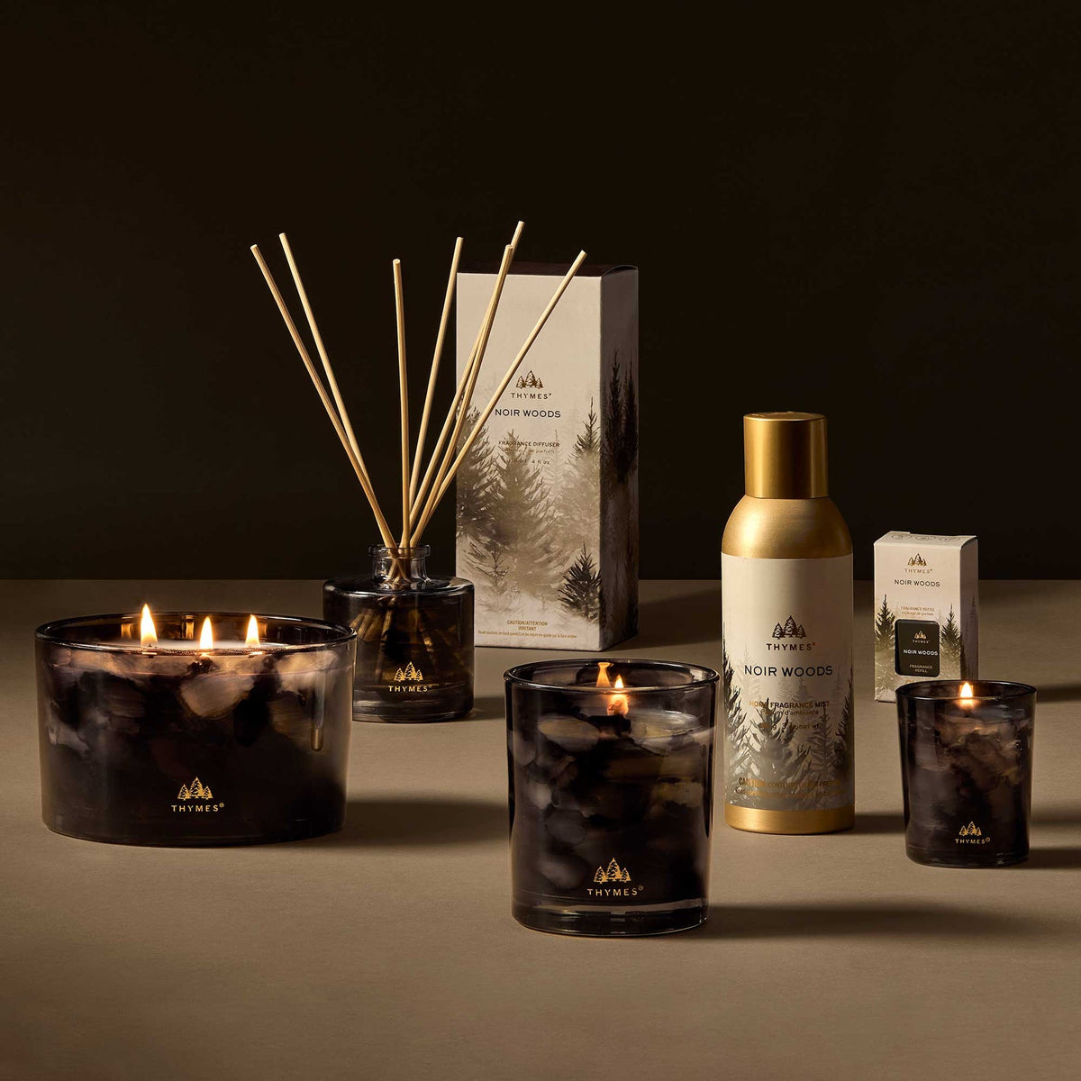 NOIR WOODS 3 WICK CANDLE
