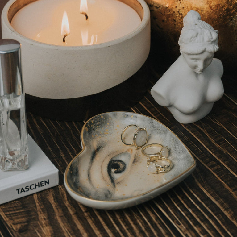 SECRET LOVER HEART CERAMIC DISH