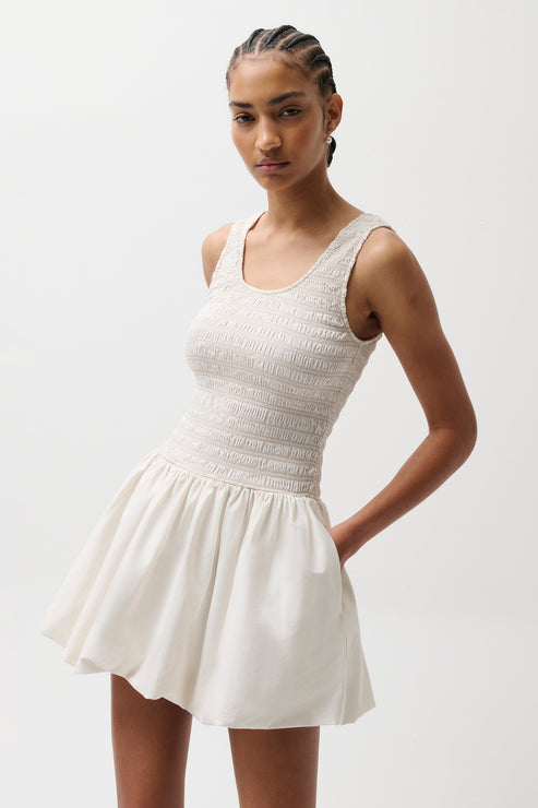 ILONA BUBBLE HEM DRESS