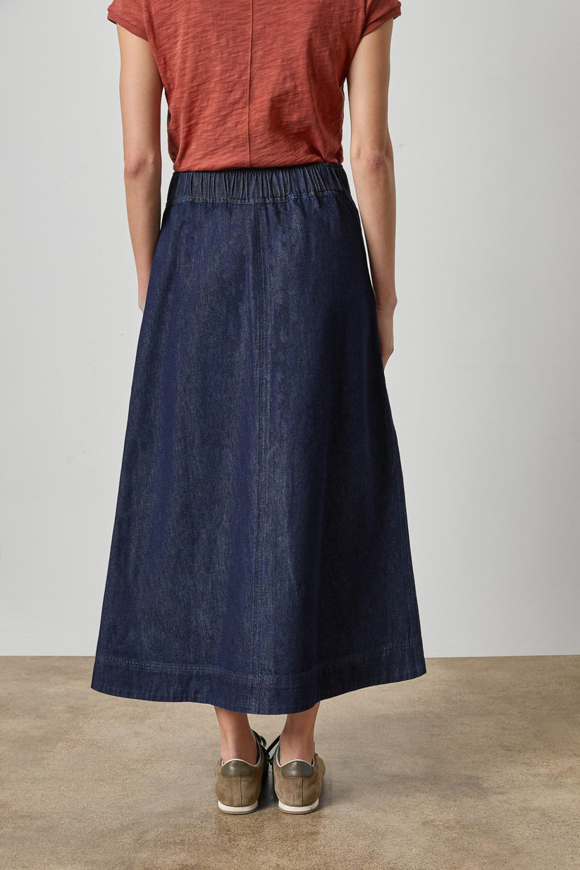 BELTED POCKET FRONT SKIRT
