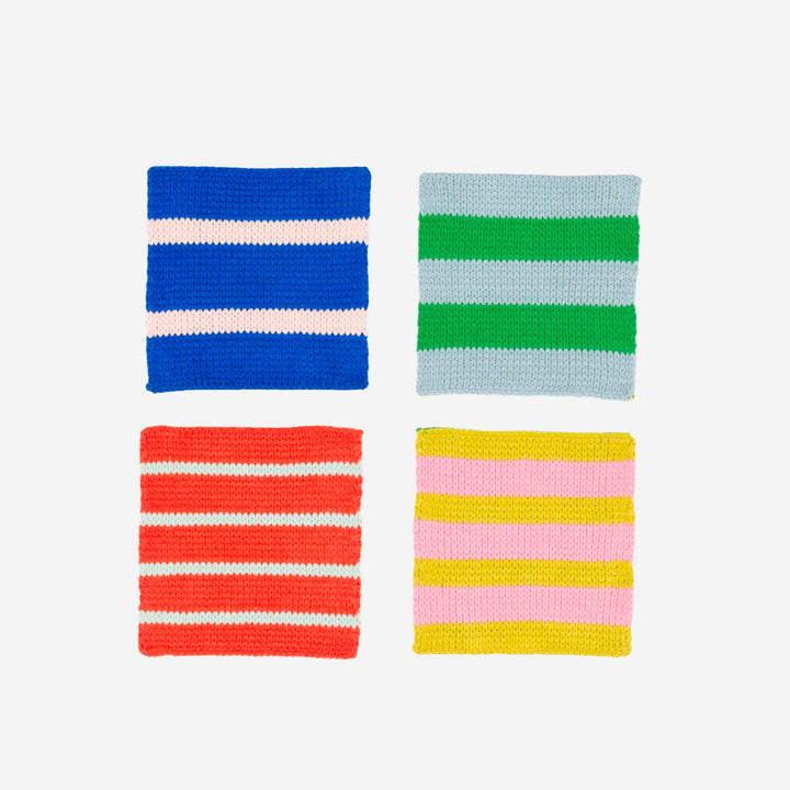 PATCHWORK STRIPE COASTER SET