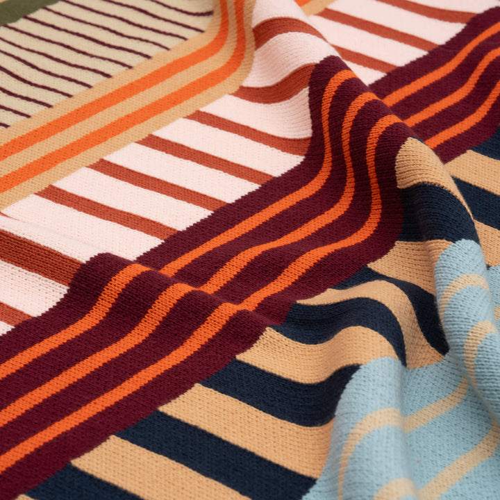 PATCHWORK STRIPE THROW