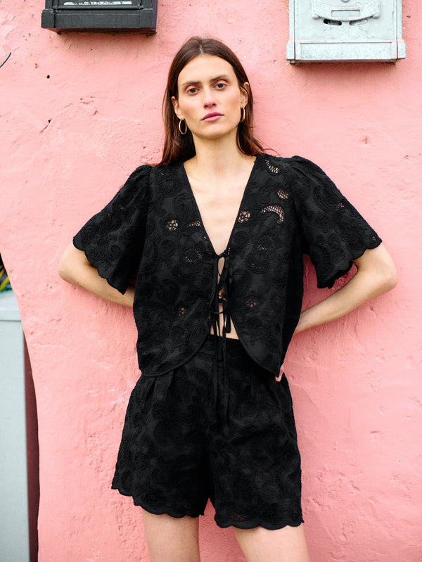 ROSALYN TIE FRONT TOP