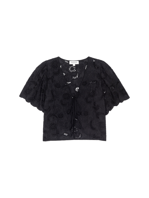 ROSALYN TIE FRONT TOP