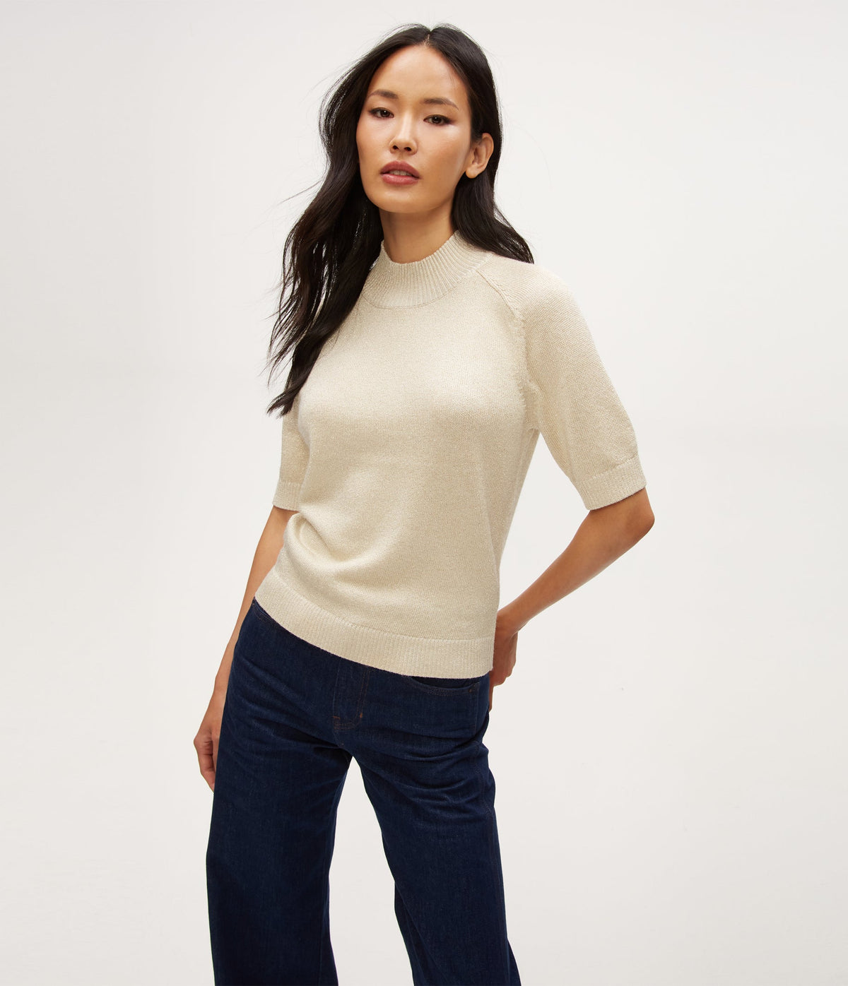 SABEL MOCK NECK TOP