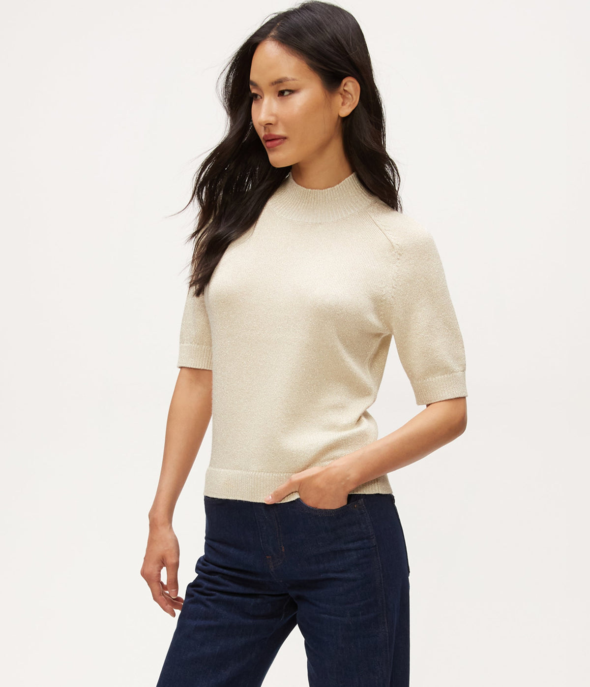 SABEL MOCK NECK TOP