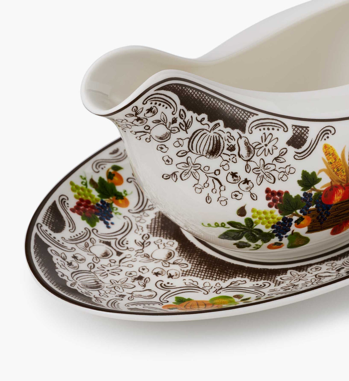 HARVEST PORCELAIN GRAVY BOAT