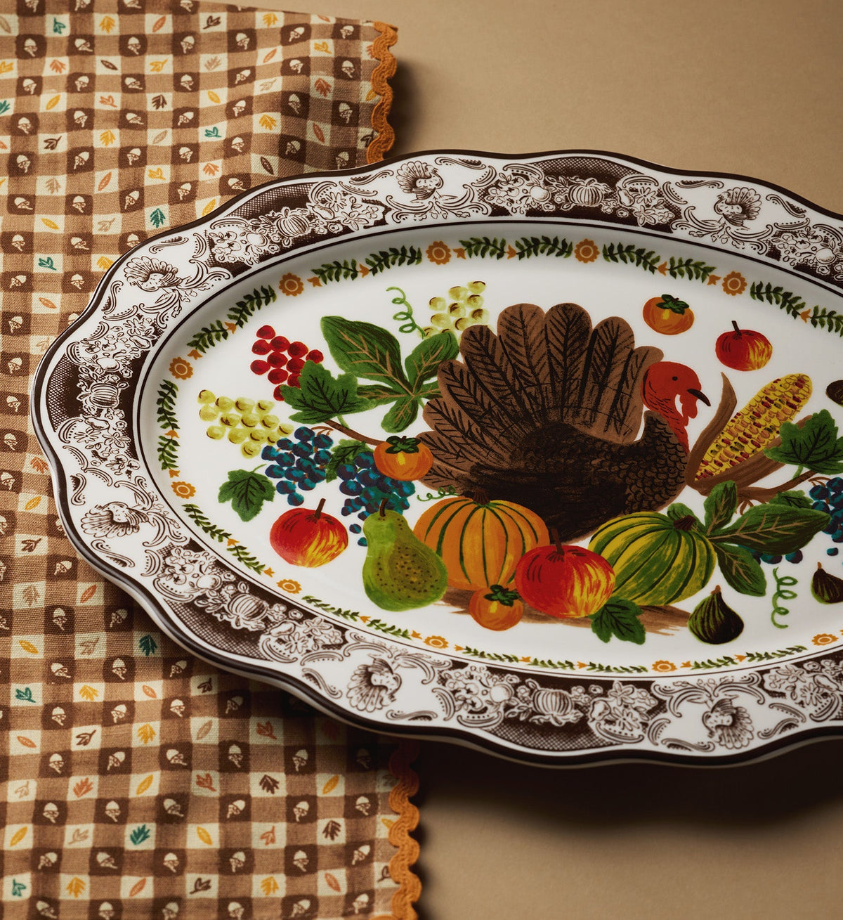 HARVEST PORCELAIN PLATTER