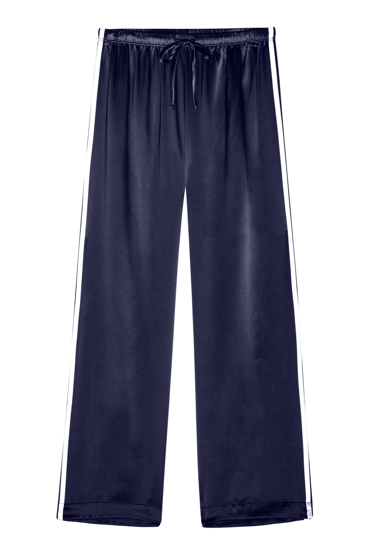 SILK STRIPE CROP PANT