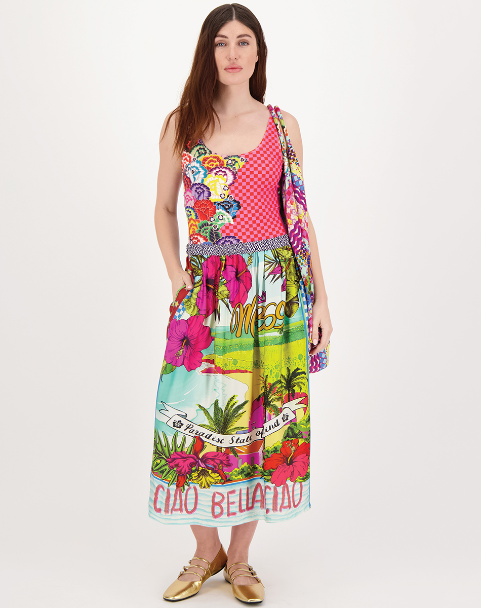 VANESSA PRINTED MIDI SKIRT