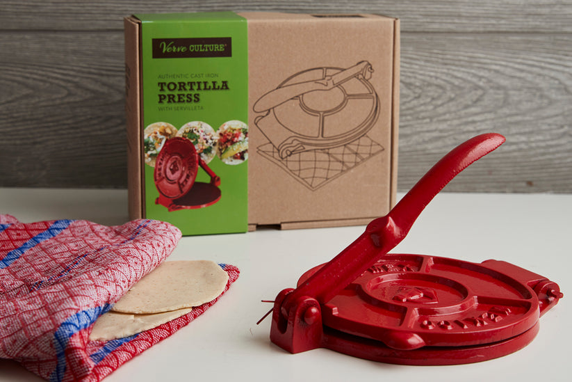 CAST IRON TORTILLA PRESS KIT