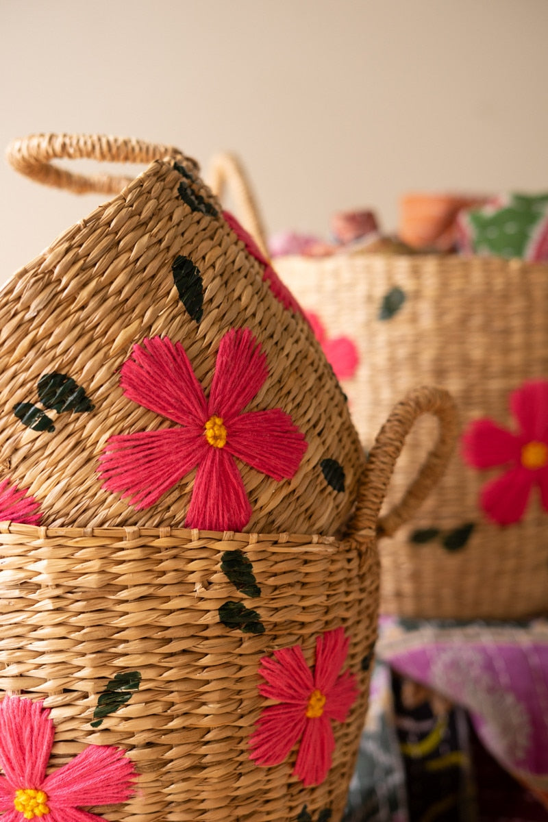 SEAGRASS FLOWER BASKET