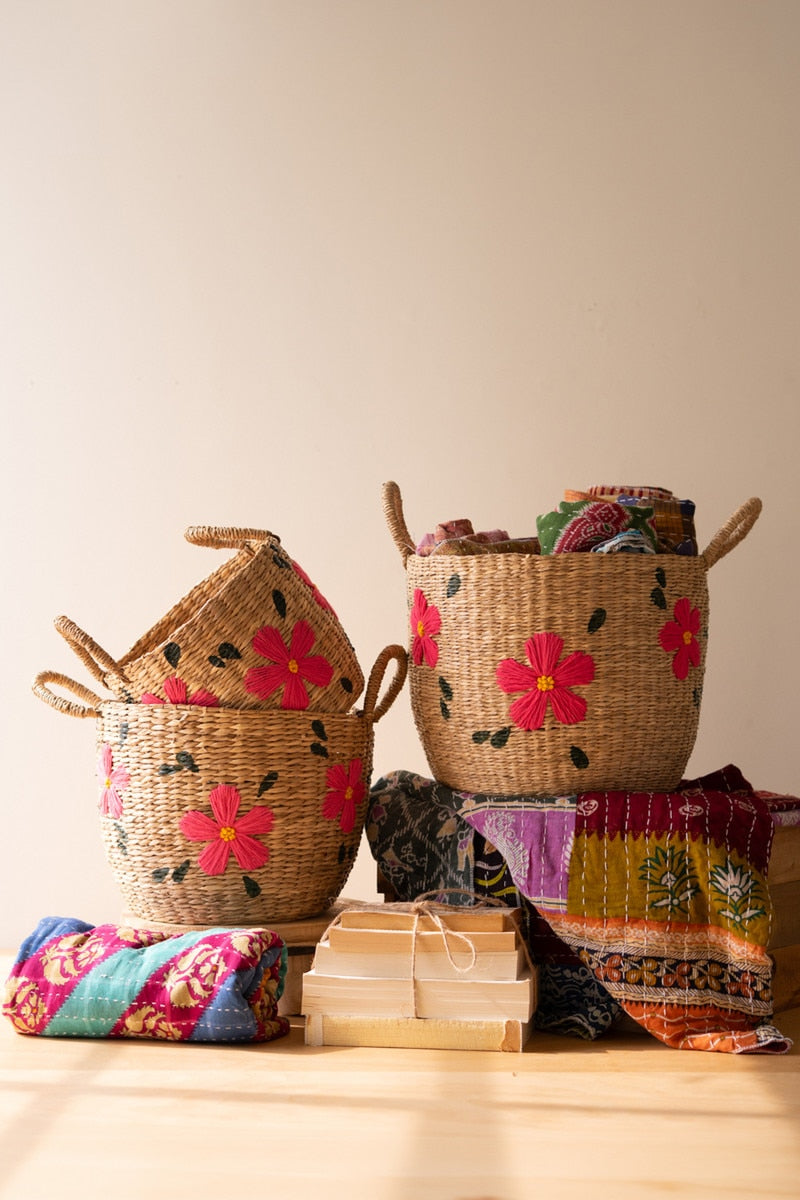 SEAGRASS FLOWER BASKET
