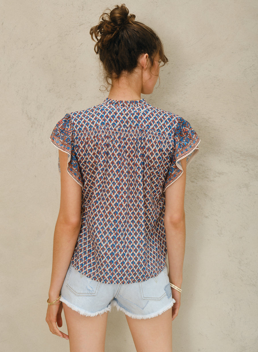VITI PRINT SHORT SLEEVE TOP