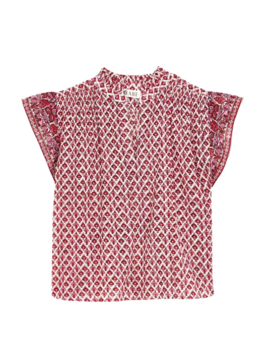 VITI PRINT SHORT SLEEVE TOP