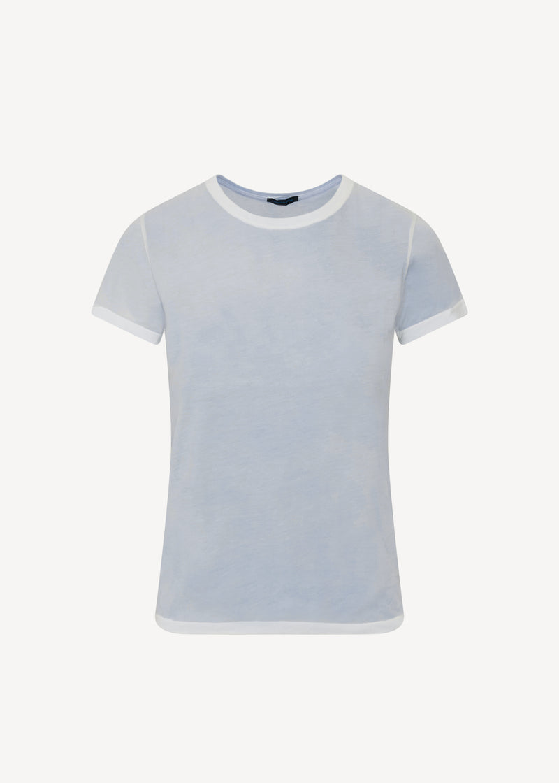 SHORT SLEEVE PIMA CLASSIC REVERSE SPRAY CREW