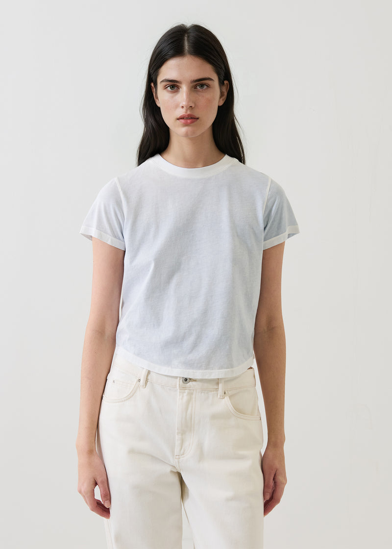 SHORT SLEEVE PIMA CLASSIC REVERSE SPRAY BABY TEE