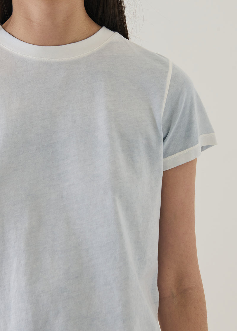 SHORT SLEEVE PIMA CLASSIC REVERSE SPRAY BABY TEE