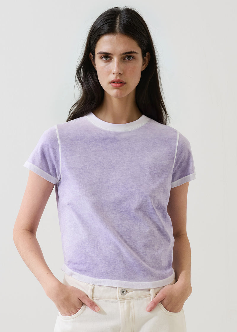 SHORT SLEEVE PIMA CLASSIC REVERSE SPRAY BABY TEE