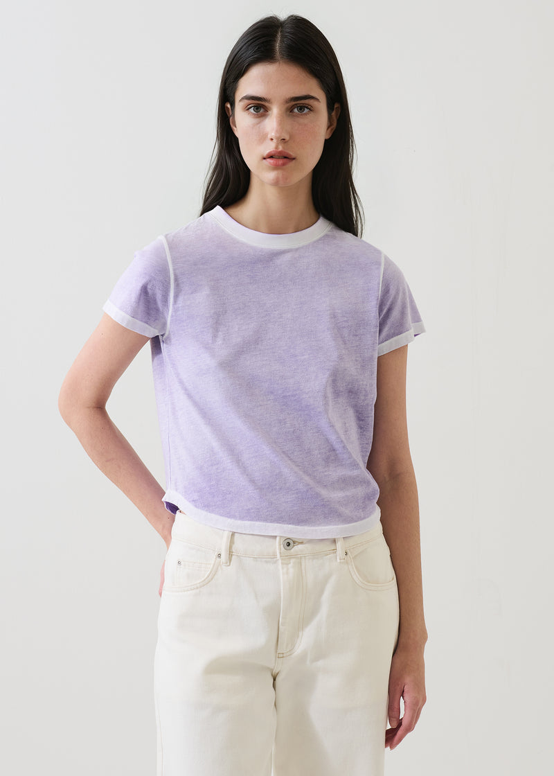 SHORT SLEEVE PIMA CLASSIC REVERSE SPRAY BABY TEE