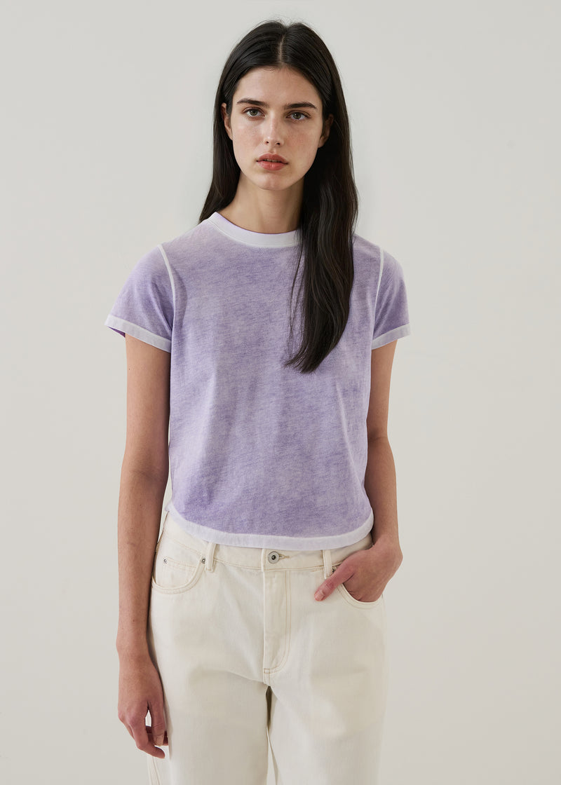 SHORT SLEEVE PIMA CLASSIC REVERSE SPRAY BABY TEE