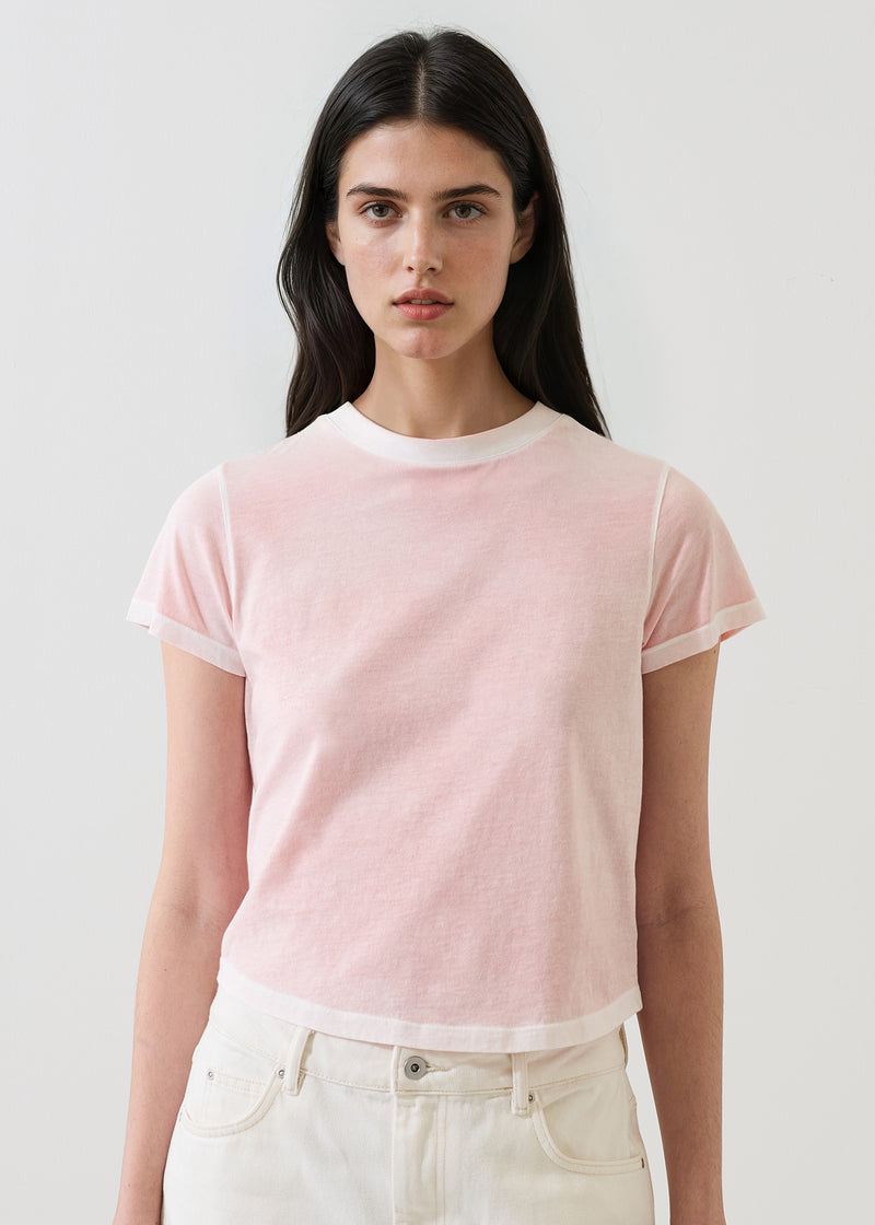 SHORT SLEEVE PIMA CLASSIC REVERSE SPRAY BABY TEE