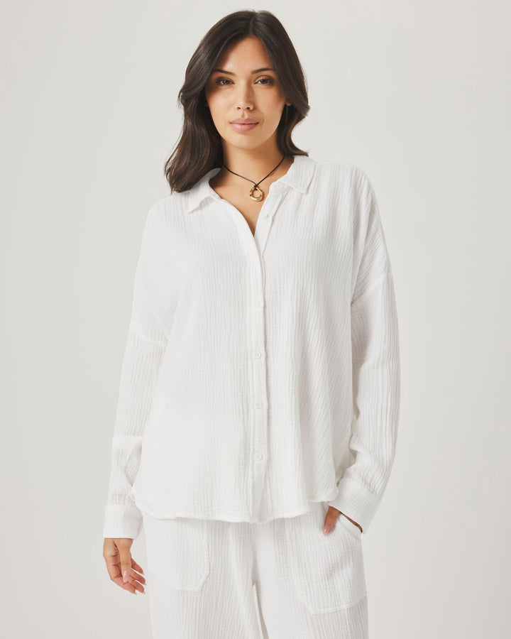 AVA GAUZE BUTTON DOWN