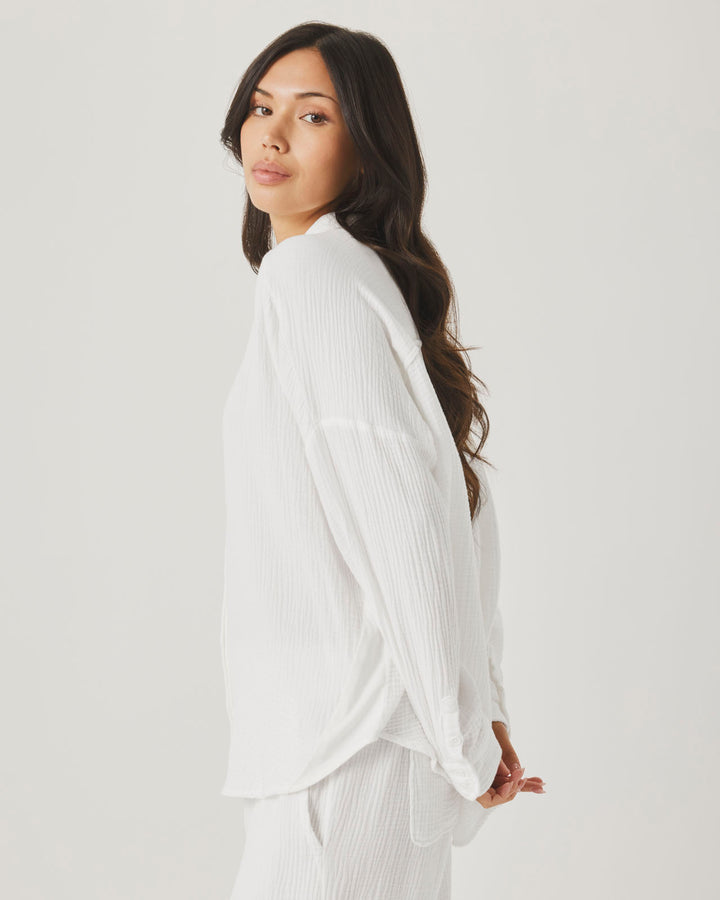 AVA GAUZE BUTTON DOWN