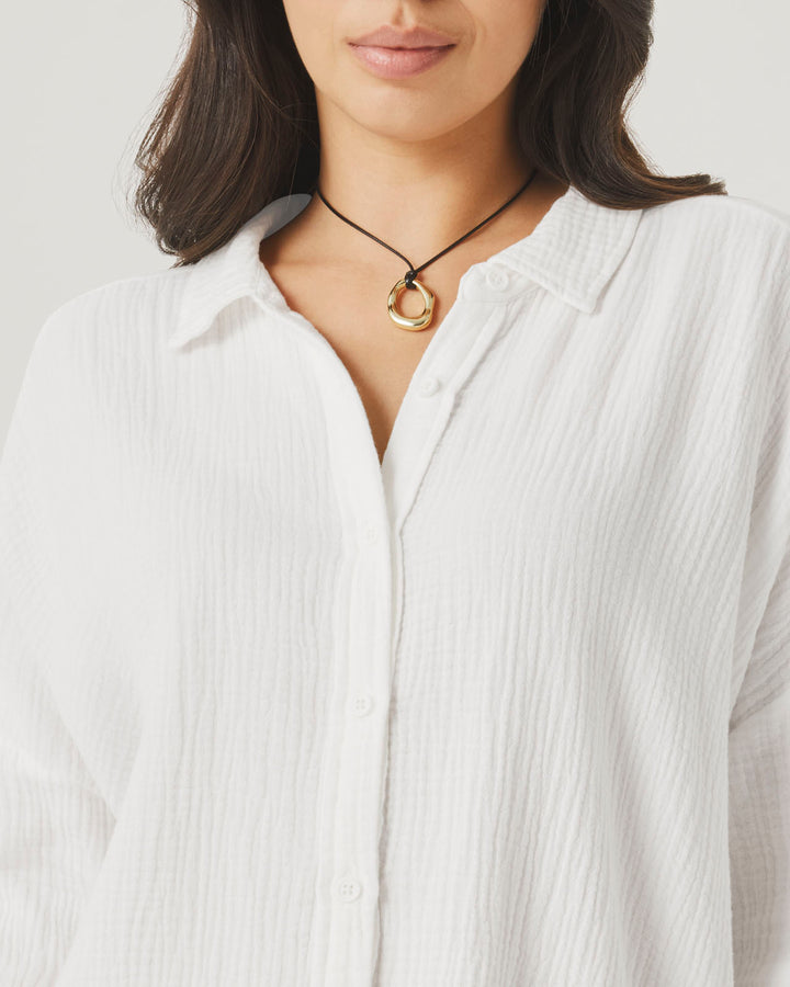 AVA GAUZE BUTTON DOWN