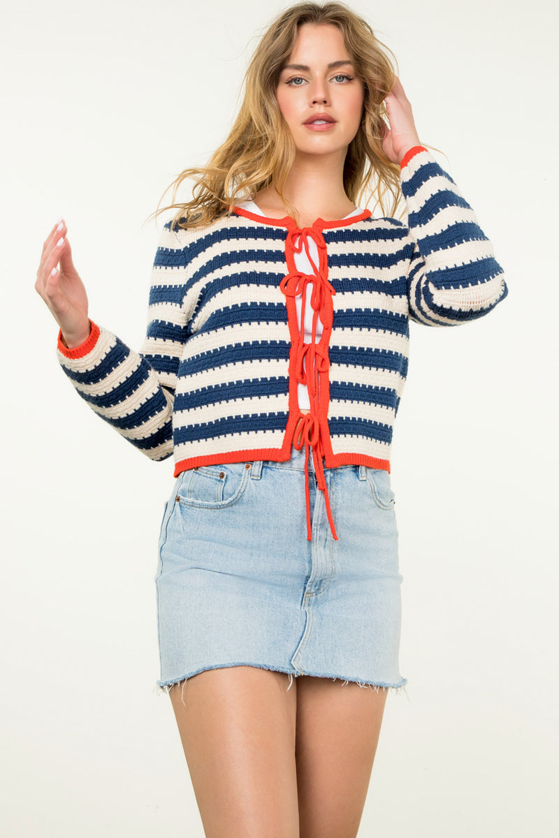 TIE TOGETHER KNIT SWEATER