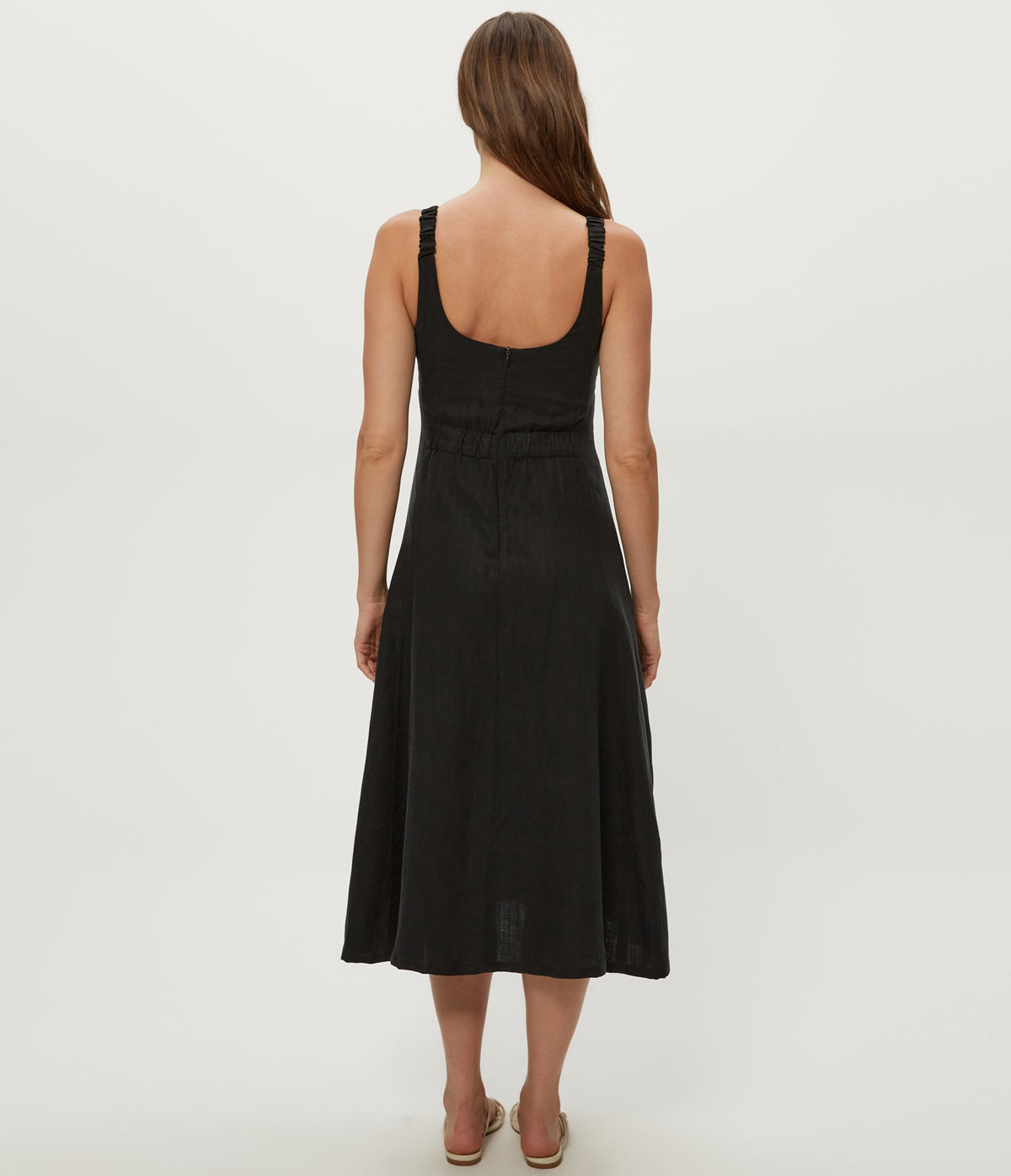 PALMIRA FIT N FLARE MIDI DRESS