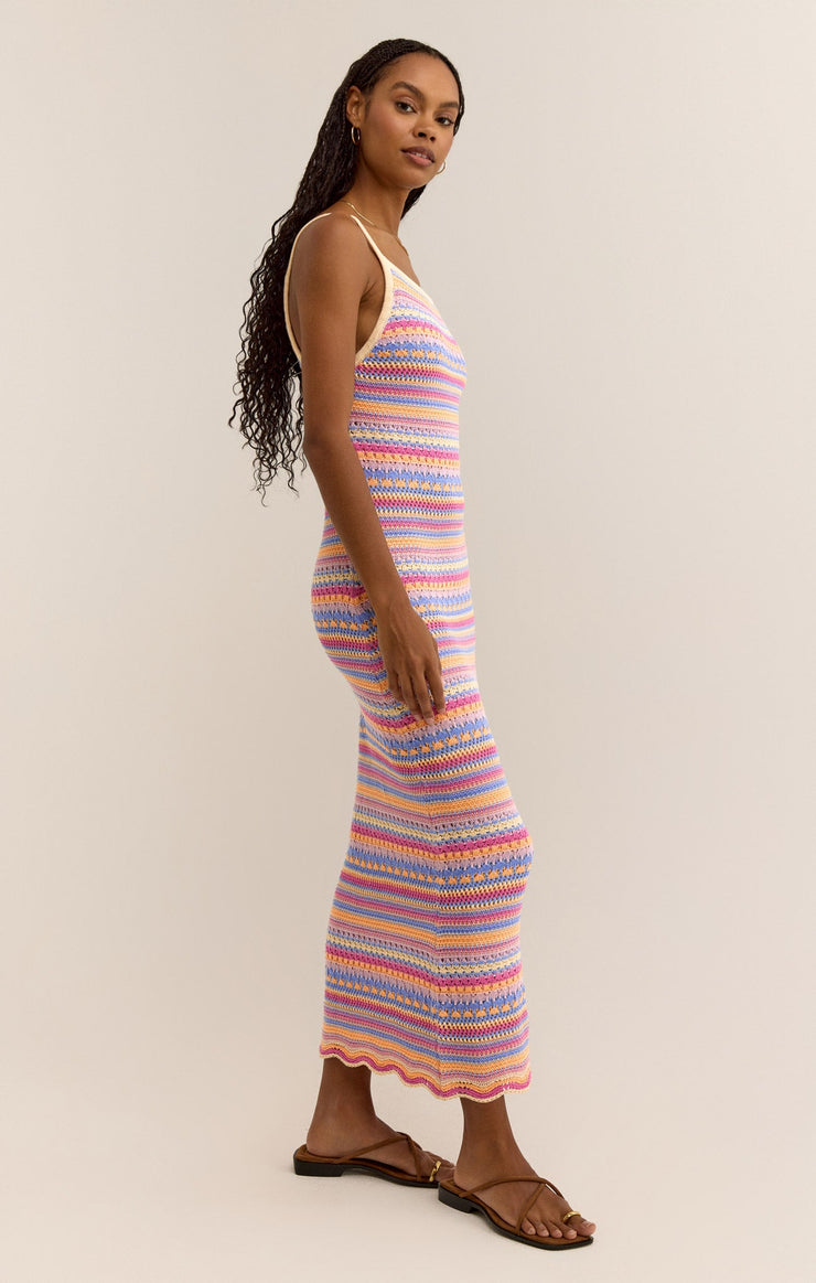 SANTA CRUZ STRIPE MIDI DRESS