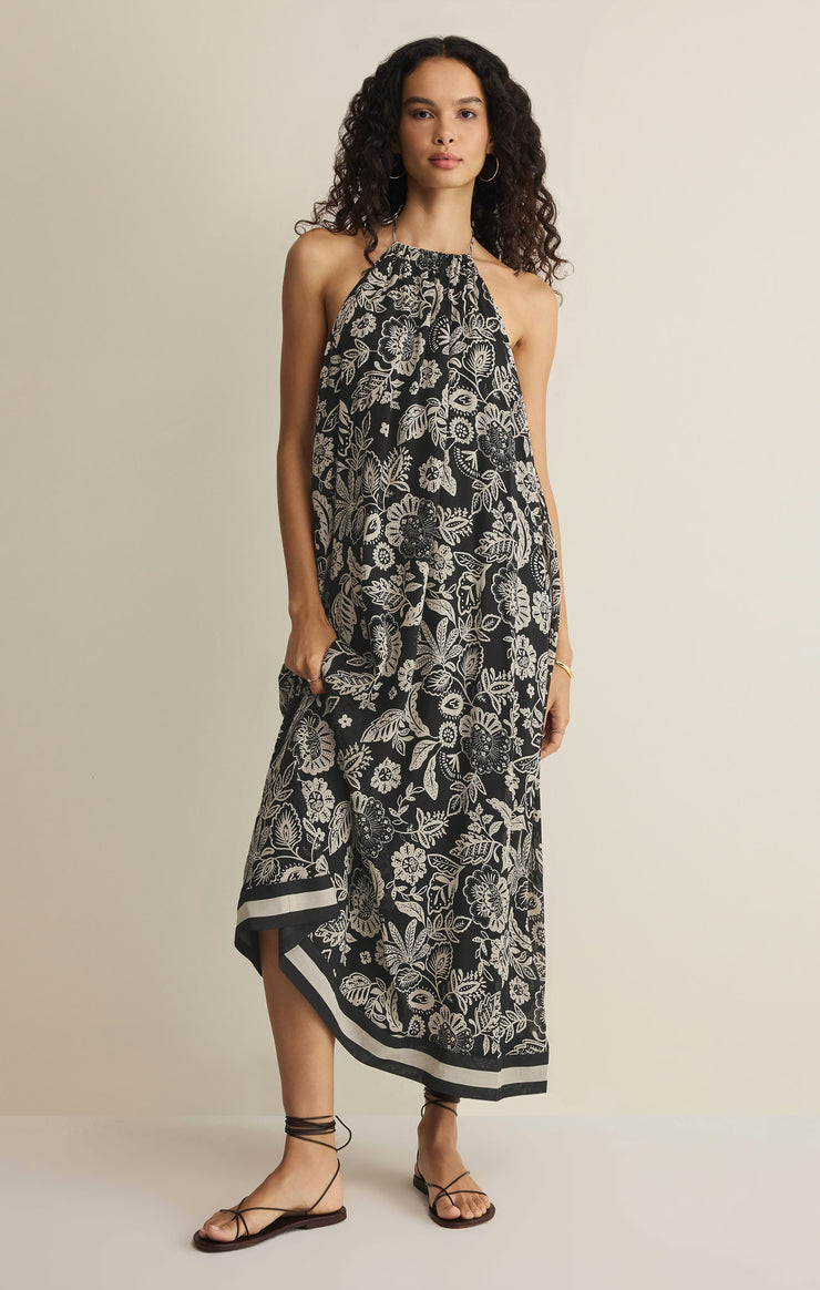 VIENTO LUZ FLORAL MIDI