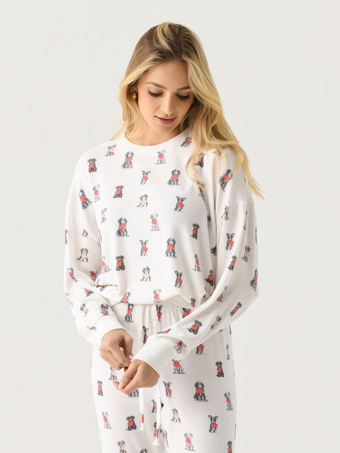 ELLE PUPPY LOVE LONG SLEEVE TOP