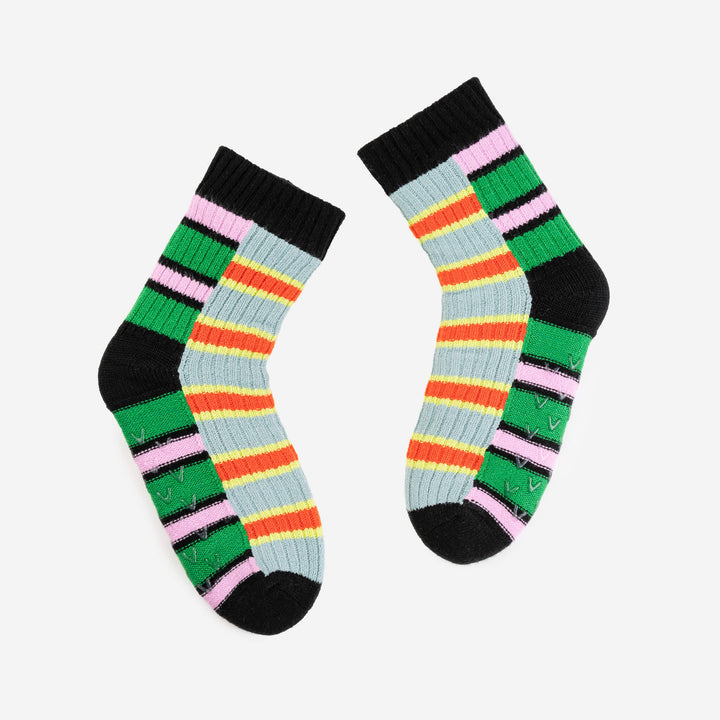 ZIPPER STRIPE HOUSE SOCKS