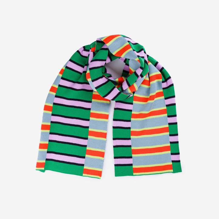 ZIPPER STRIPE BIG SCARF