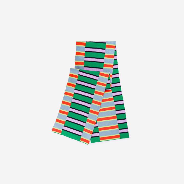 ZIPPER STRIPE BIG SCARF