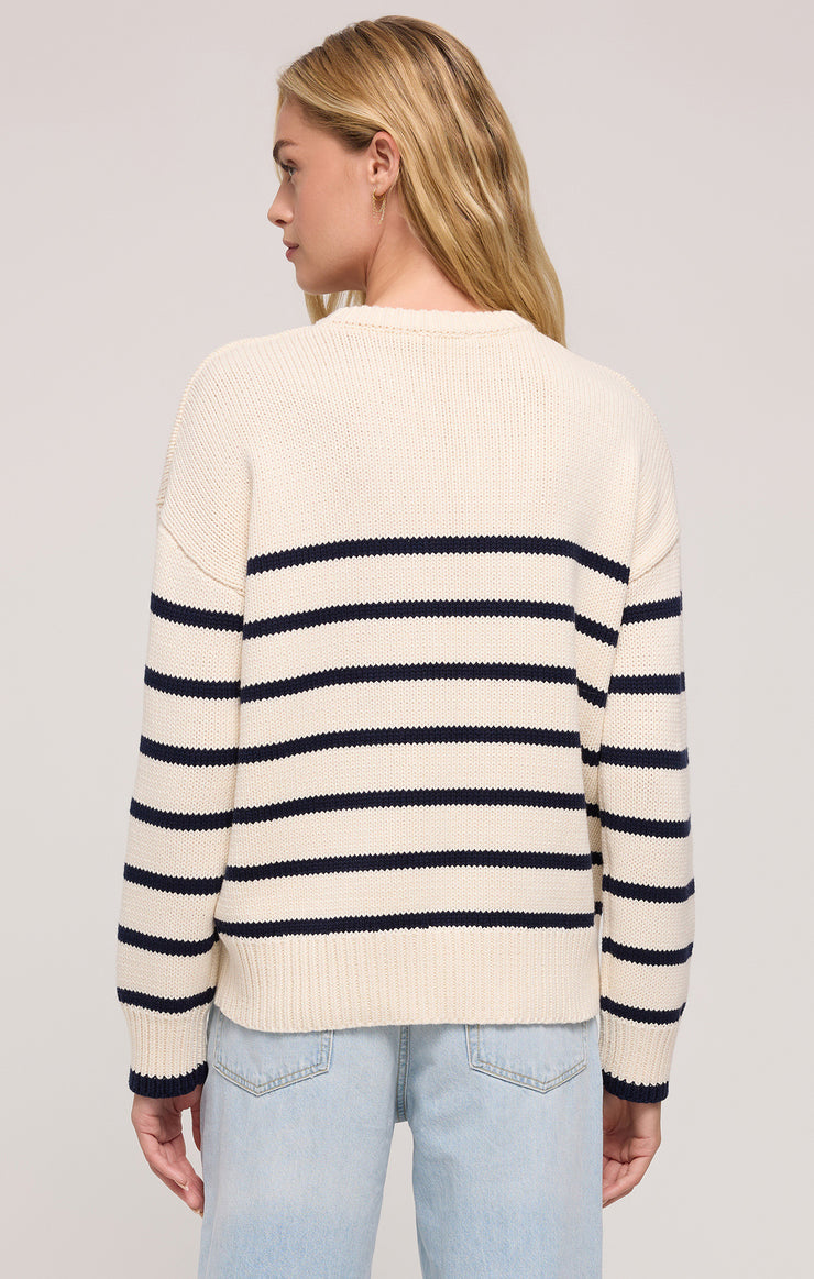 BOYFRIEND STRIPE SWEATER