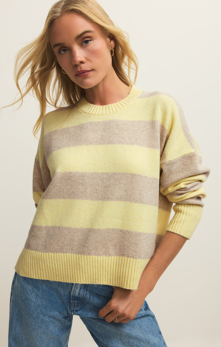 CIRRUS STRIPE SWEATER