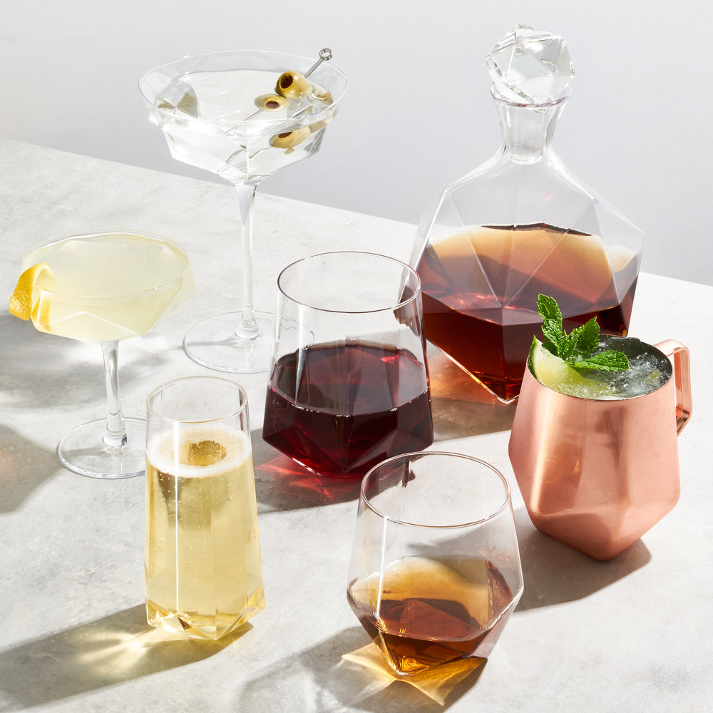 FACETED LIQUOR DECANTER