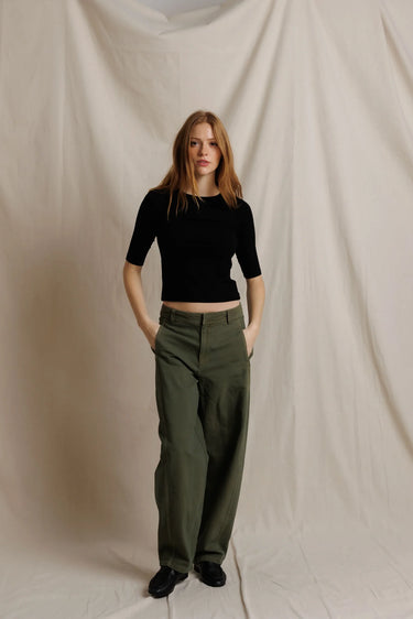 AMELIA LUXE RIB 3/4 SLEEVE