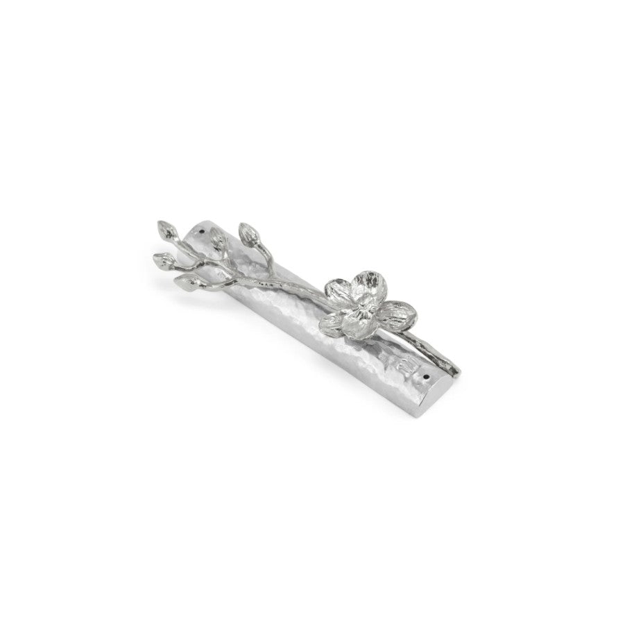 WHITE ORCHID MEZUZAH