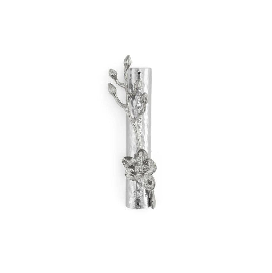 WHITE ORCHID MEZUZAH